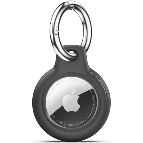 Upgrade-Airtag-Halterung mit Apple Airtag-Schlüsselanhänger, harte PC-Airtag-Hülle, stoßfest und kratzfest, Airtag-Zubehör für Apple Tag GPS-Artikelfinder, Dunkelgrau Upgrade-Airtag-Halterung mit Apple Airtag-Schlüsselanhänger, harte PC-Airtag-Hülle, stoßfest und kratzfest, Airtag-Zubehör für Apple Tag GPS-Artikelfinder, Dunkelgrau von Wowwat