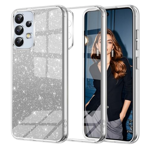 Glitzer Handyhülle für Samsung Galaxy A53 5G Hülle, Ultra Dünn Glänzend Pailletten Stoßfest A53 5G Handyhülle, Luxus Galvanik Frauen/Mädchen TPU Bumper Schutzhülle für A53 5G Hülle (Durchsichtig) Glitzer Handyhülle für Samsung Galaxy A53 5G Hülle, Ultra Dünn Glänzend Pailletten Stoßfest A53 5G Handyhülle, Luxus Galvanik Frauen/Mädchen TPU Bumper Schutzhülle für A53 5G Hülle (Durchsichtig) von Woxidzyx