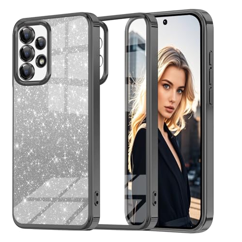 Woxidzyx Glitzer Handyhülle für Samsung Galaxy A53 5G Hülle, Ultra Dünn Glänzend Pailletten Stoßfest A53 5G Handyhülle, Luxus Galvanik Frauen/Mädchen TPU Bumper Schutzhülle für A53 5G Hülle (Schwarz) Woxidzyx Glitzer Handyhülle für Samsung Galaxy A53 5G Hülle, Ultra Dünn Glänzend Pailletten Stoßfest A53 5G Handyhülle, Luxus Galvanik Frauen/Mädchen TPU Bumper Schutzhülle für A53 5G Hülle (Schwarz) von Woxidzyx