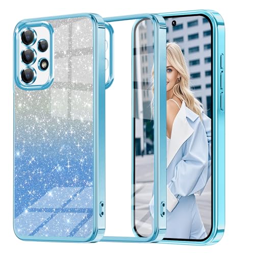 Woxidzyx Glitzer Handyhülle für Samsung Galaxy A53 5G Hülle, Ultra Dünn Glänzend Pailletten Stoßfest A53 5G Handyhülle, Luxus Galvanik Frauen/Mädchen TPU Bumper Schutzhülle für A53 5G Hülle (Blau) Woxidzyx Glitzer Handyhülle für Samsung Galaxy A53 5G Hülle, Ultra Dünn Glänzend Pailletten Stoßfest A53 5G Handyhülle, Luxus Galvanik Frauen/Mädchen TPU Bumper Schutzhülle für A53 5G Hülle (Blau) von Woxidzyx