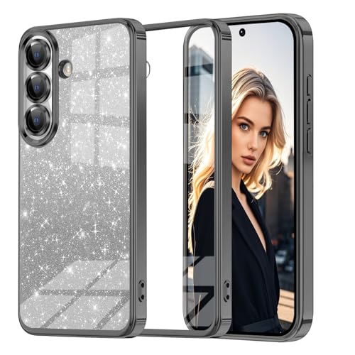 Woxidzyx Glitzer Handyhülle für Samsung Galaxy A54 5G Hülle, Ultra Dünn Glänzend Pailletten Stoßfest A54 5G Handyhülle, Luxus Galvanik Frauen/Mädchen TPU Bumper Schutzhülle für A54 5G Hülle (Schwarz) Woxidzyx Glitzer Handyhülle für Samsung Galaxy A54 5G Hülle, Ultra Dünn Glänzend Pailletten Stoßfest A54 5G Handyhülle, Luxus Galvanik Frauen/Mädchen TPU Bumper Schutzhülle für A54 5G Hülle (Schwarz) von Woxidzyx