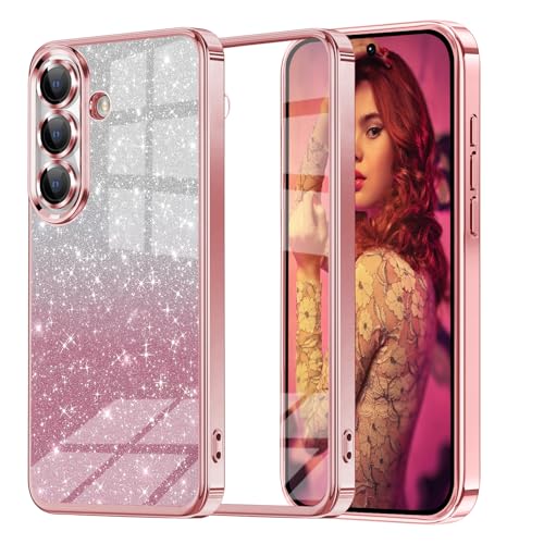 Woxidzyx Glitzer Handyhülle für Samsung Galaxy A54 5G Hülle, Ultra Dünn Glänzend Pailletten Stoßfest A54 5G Handyhülle, Luxus Galvanik Frauen/Mädchen TPU Bumper Schutzhülle für A54 5G Hülle (Rosa) Woxidzyx Glitzer Handyhülle für Samsung Galaxy A54 5G Hülle, Ultra Dünn Glänzend Pailletten Stoßfest A54 5G Handyhülle, Luxus Galvanik Frauen/Mädchen TPU Bumper Schutzhülle für A54 5G Hülle (Rosa) von Woxidzyx