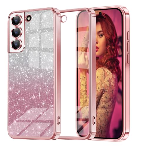 Woxidzyx Glitzer Handyhülle für Samsung Galaxy S21 FE Hülle, Ultra Dünn Glänzend Pailletten Stoßfest S21FE Handyhülle, Luxus Galvanik Frauen/Mädchen TPU Bumper Schutzhülle für S21 FE Hülle (Rosa) Woxidzyx Glitzer Handyhülle für Samsung Galaxy S21 FE Hülle, Ultra Dünn Glänzend Pailletten Stoßfest S21FE Handyhülle, Luxus Galvanik Frauen/Mädchen TPU Bumper Schutzhülle für S21 FE Hülle (Rosa) von Woxidzyx