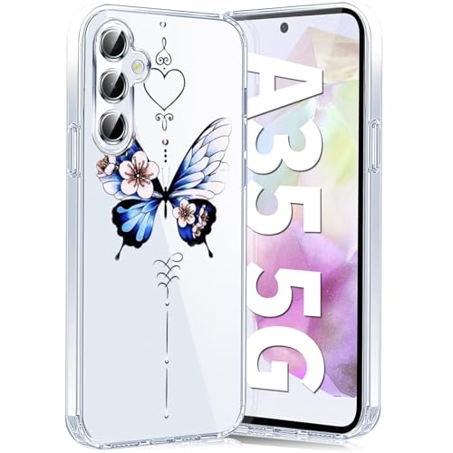 Woxidzyx Handyhülle für Samsung Galaxy A35 5G Hülle Soft Silikon TPU Blumen Galaxy A35 5G Hülle Schutzhülle Dünne Weiche Schmetterlings Muster Transparent Clear Hülle für Samsung A35 5G Case (C) Woxidzyx Handyhülle für Samsung Galaxy A35 5G Hülle Soft Silikon TPU Blumen Galaxy A35 5G Hülle Schutzhülle Dünne Weiche Schmetterlings Muster Transparent Clear Hülle für Samsung A35 5G Case (C) von Woxidzyx