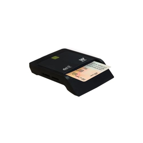 Woxter elektronische ID Reader Combo Black - DNIe Leser, ID 3.0, SD Cards, MMC, MS, MSPro, XD, SD Micro, etc. Kompatibel mit PC und MAC, PE26-025, Schwarz von Woxter