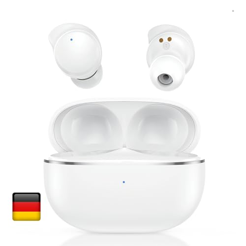 Woyax Dots Mini Bluetooth Kopfhörer, Touch Control, Leichte Drahtlose In-Ear Kopfhörer Eingebautes Mic, Leicht Zu Tragen Ohrhörer Bluetooth, Ohrhörer mit Katzenohr-Design für Arbeit und Sport von Woyax