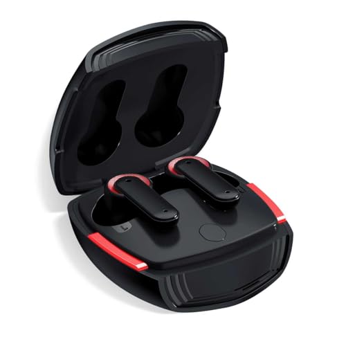 Woyax Gaming Kabellose Bluetooth Mobile Gaming Kopfhörer, Niedrige Latenz von 60 ms, Bluetooth 5.3, Dual Modus, Kopfhörer in Ear mit HD 4 Mikrofon ENC, in Ear Ohrhörer für Gaming und Sport von Woyax