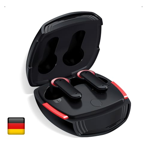 Woyax Gaming Kabellose Bluetooth Mobile Gaming Kopfhörer, Niedrige Latenz von 60 ms, Bluetooth 5.3, Dual Modus, Kopfhörer in Ear mit HD 4 Mikrofon ENC, in Ear Ohrhörer für Gaming und Sport von Woyax