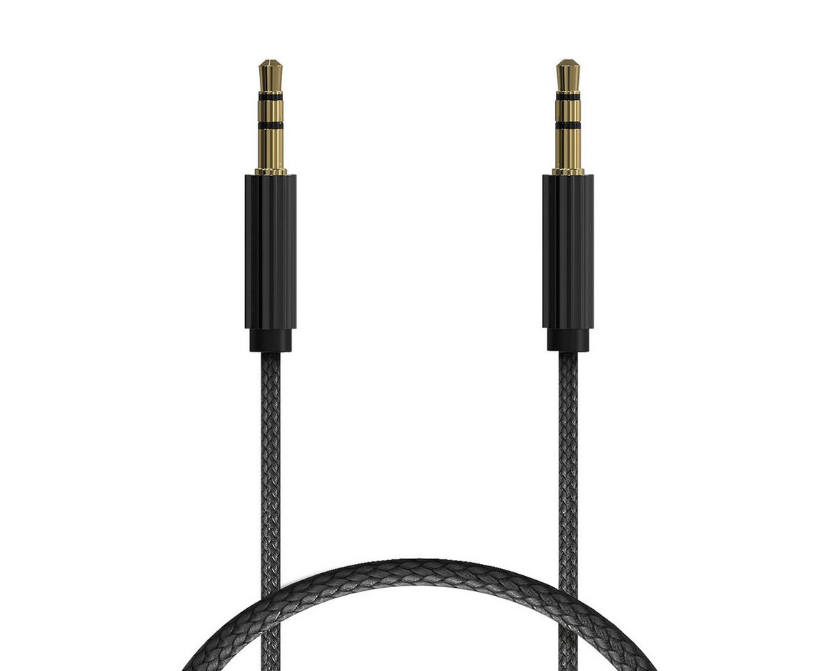 Woyax Woyax Aux zu Aux 3,5mm Audiokabel Geflochten 1,2M Audio-Kabel, Biegesteiges Design von Woyax