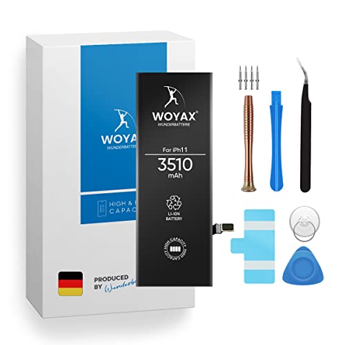 Woyax Wunderbatterie® Akku für iPhone 11 | 3510mAh hoher Kapazität, Kompatibel mit iPhone 11 von Woyax