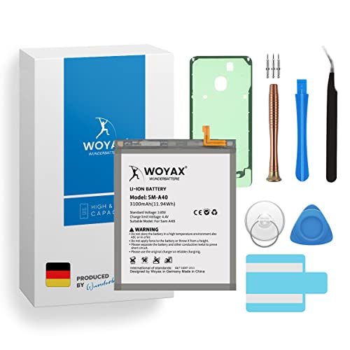 Woyax Wunderbatterie Akku für Samsung Galaxy A40 Ersatzakku/EB-BA405ABE von Woyax
