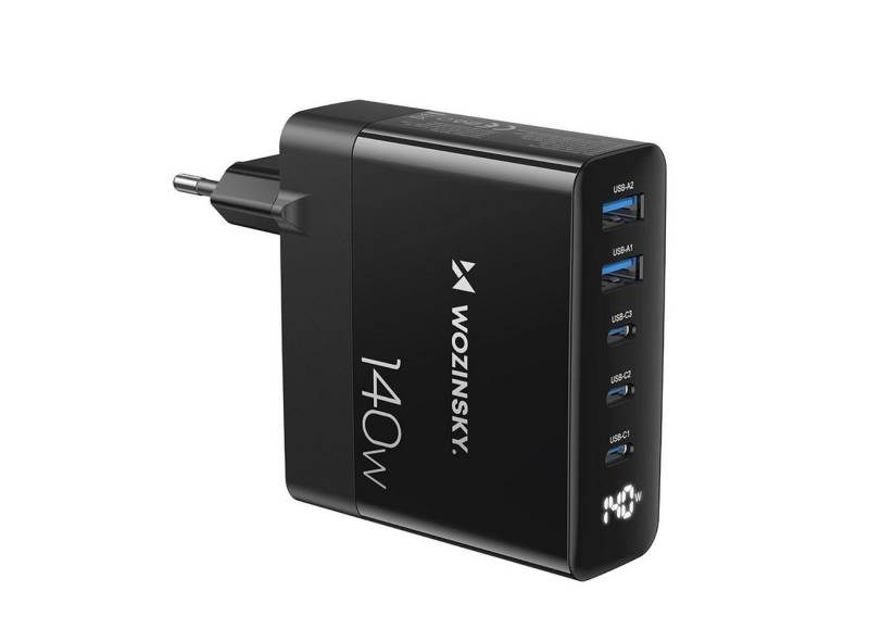 Wozinsky GaN-Wandladegerät 3 x USB-C / 2 x USB-A 40W Schnellladegerät Smartphone-Ladegerät von Wozinsky