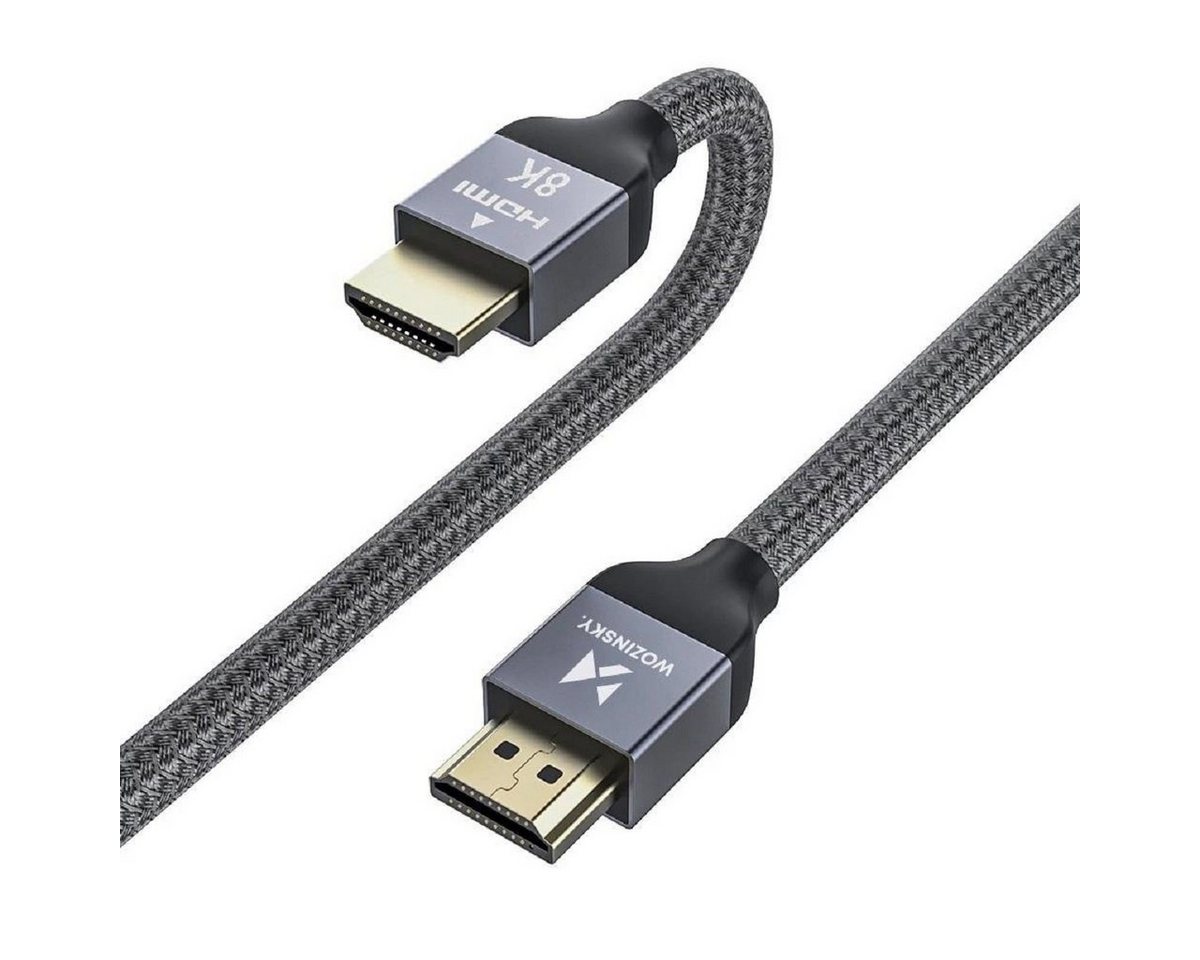 Wozinsky Kabel HDMI 2.1 8K 60 Hz 48 Gbps / 4K 120 Hz / 2K 144 Hz HDMI-Kabel, (200 cm) von Wozinsky