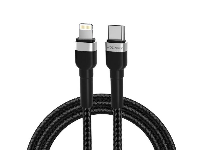 Wozinsky Ladekabel/Datenkabel mit iPhone zu USB-C PD 30W Kabel Schwarz X-Link Lade-und Datenkabel von Wozinsky