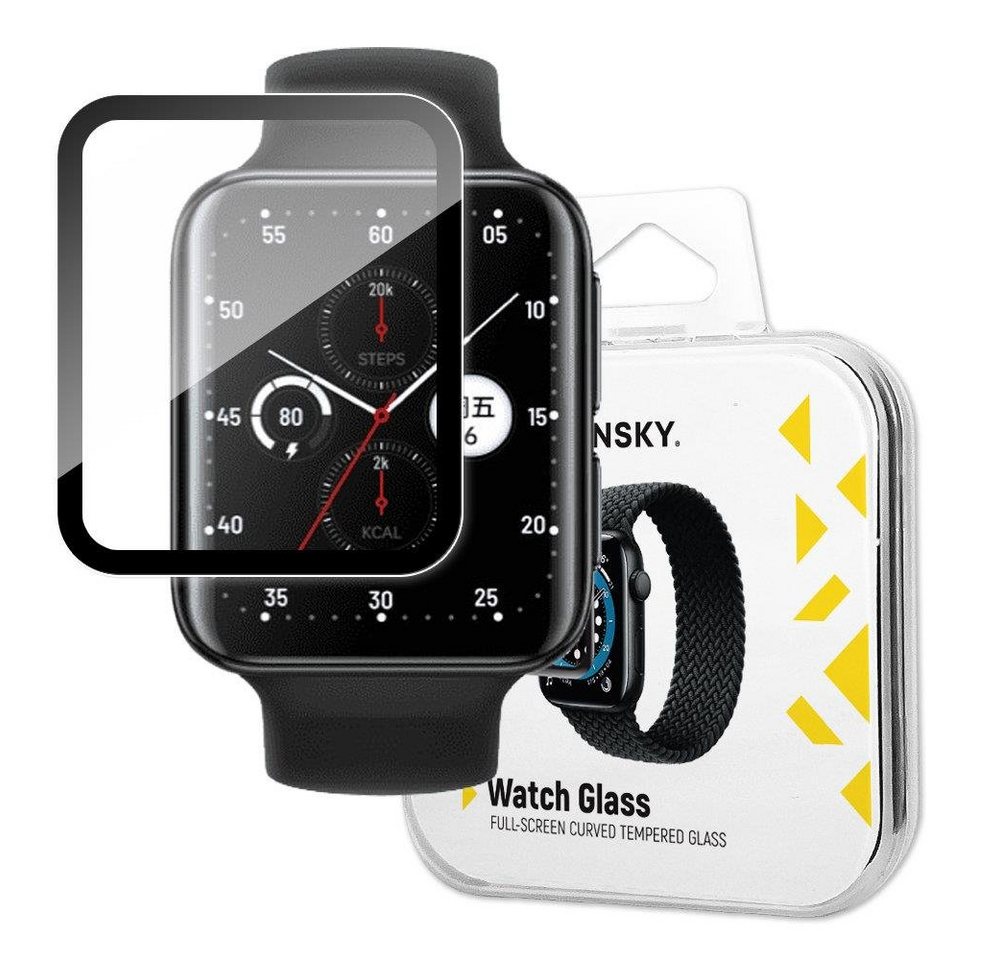 Wozinsky Schutzglas Full Glue Schwarz für Oppo Watch 2 (42mm), Displayschutzglas, 1 Stück von Wozinsky