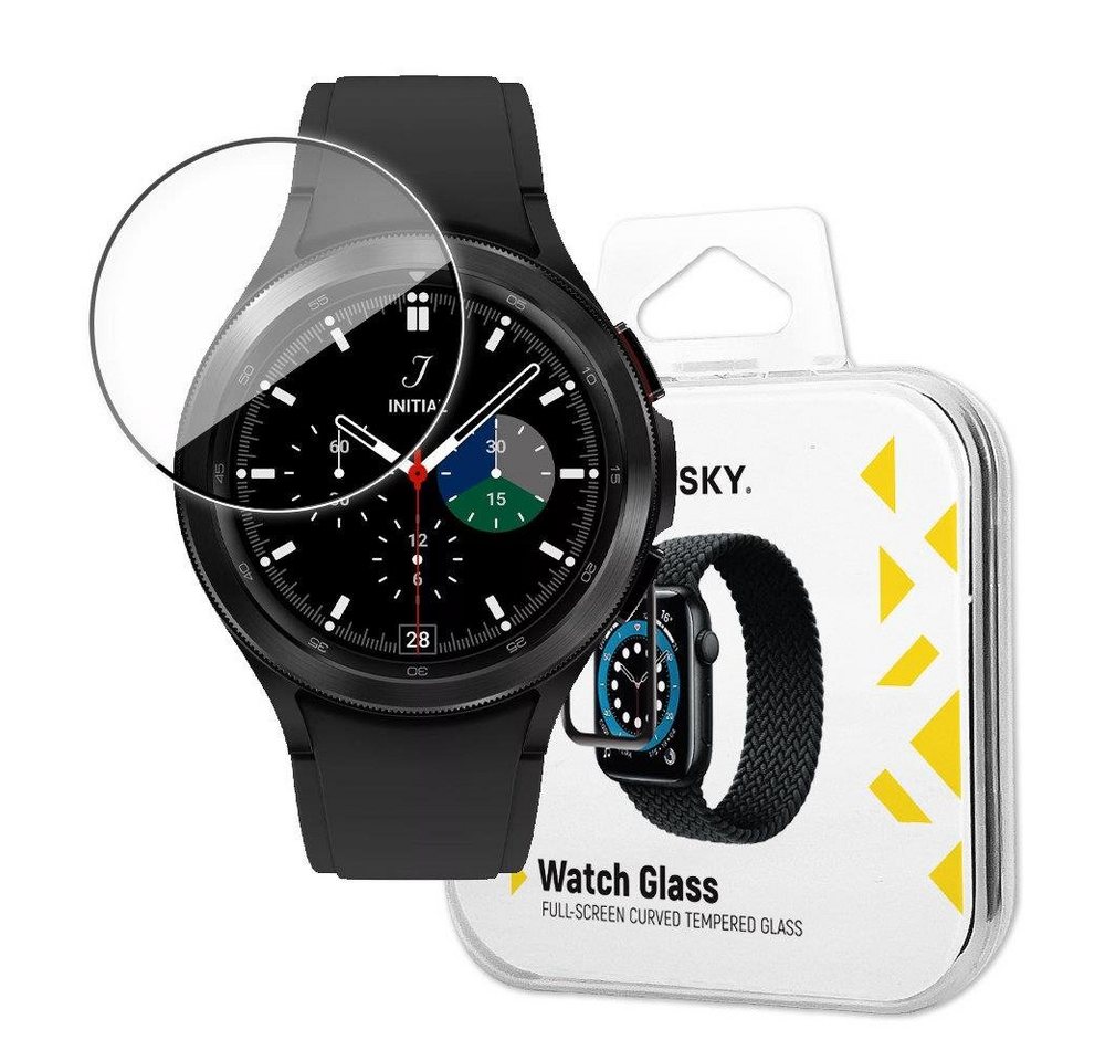 Wozinsky Schutzglas Full Glue Schwarz für Samsung Galaxy Watch 4/5 (40mm), Displayschutzglas, 1 Stück von Wozinsky