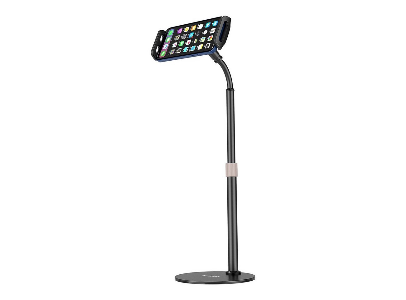 Wozinsky Ständer für Tablet und Telefon auf dem Schreibtisch Schwarz Smartphone-Halterung von Wozinsky