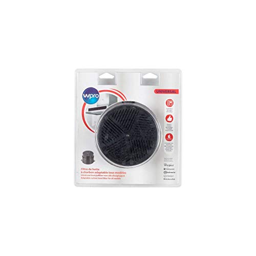 WPRO UNF001 Filtre de hotte a charbon universel (adaptable tous modeles) - Diametre 153 mm - Auto-extinguible von Wpro