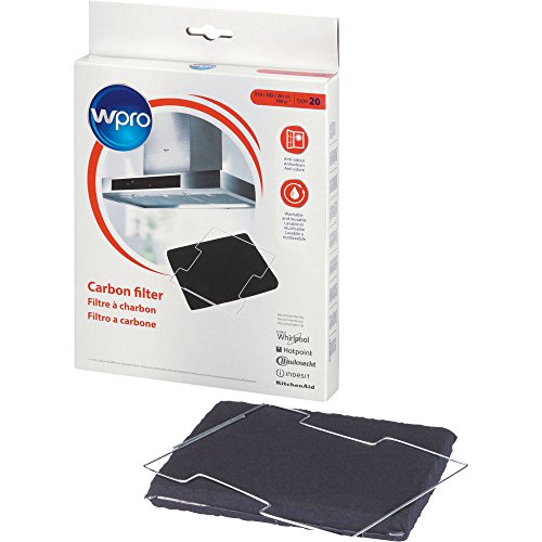 Wpro CFW020 / 1 - Kohlefilter - Auswasch- und Wiederverwendbar für Luftzirkulation Hauben Typ 020, Geeignet für viele Modelle (einschließlich Ikea und Bauknecht) von Wpro