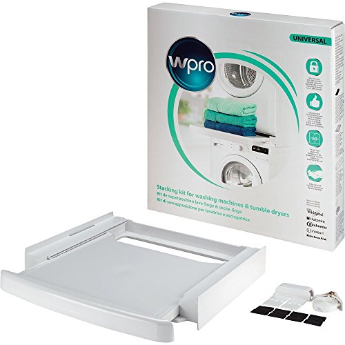 wpro SKS101 - Waschmaschinenzubehör/ Trocknerzubehör/ Verbindungsrahmen m. Ablage/ Zwischenbaurahmen Waschmaschine u. Trockner/ Universell für alle Marken/ 60x60cm wpro SKS101 - Waschmaschinenzubehör/ Trocknerzubehör/ Verbindungsrahmen m. Ablage/ Zwischenbaurahmen Waschmaschine u. Trockner/ Universell für alle Marken/ 60x60cm von Wpro