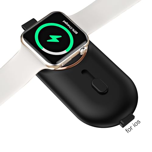 Keychain -Ladegerät, Keychain tragbares Ladegerät,2-in-1 2000mah tragbare Ladekette - Drahtlose magnetische Powerbank Compact Key Chain Watch für den täglichen Gebrauch von Wpsagek