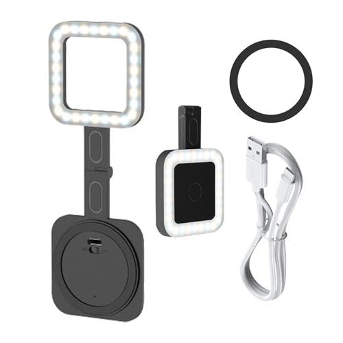 Telefon-Selfie-Licht | Magnetisches handliches Aufhelllicht,30 LEDs Quadratisch Wiederaufladbar Dimmbar Magnetisch Hell Fülllampe Für Make-Up Streaming Telefon-Selfie-Licht | Magnetisches handliches Aufhelllicht,30 LEDs Quadratisch Wiederaufladbar Dimmbar Magnetisch Hell Fülllampe Für Make-Up Streaming von Wpsagek