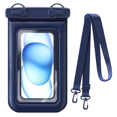 Wasserdichte Handytasche, IPX8 wasserdichte Handytasche, Handy-Trockentasche mit Umhängeband, Touchscreen-Schutzfolie, transparentes Schwimmzubehör zum Schnorcheln Wasserdichte Handytasche, IPX8 wasserdichte Handytasche, Handy-Trockentasche mit Umhängeband, Touchscreen-Schutzfolie, transparentes Schwimmzubehör zum Schnorcheln von Wpsagek