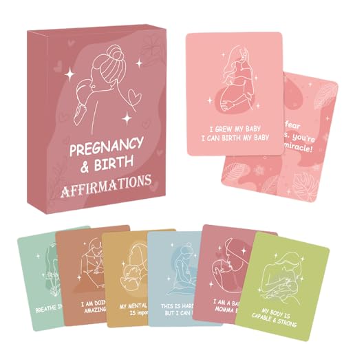 Wpsagek Mom Affirmationen, Mom Affirmationskarten | Schwangerschaft muss,Positive Motivation inspirierende Achtsamkeit Ermutigung für Mutter Frauen Eltern Freund von Wpsagek
