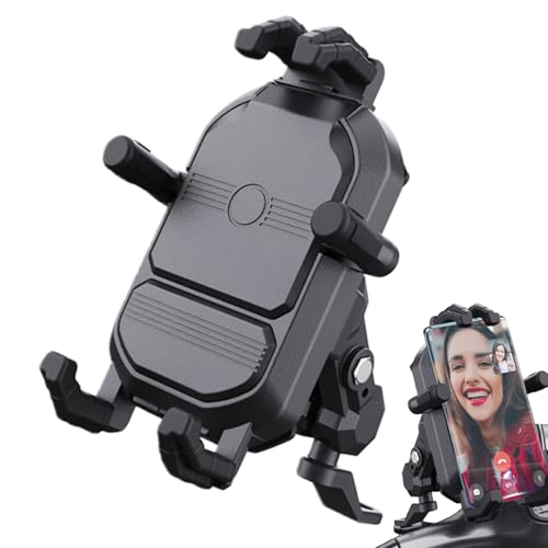 Wpsagek Motorrad -Telefonhalter, Motorrad -Handy -Halterung,Anti-Diebstahl-Mobiltelefonhalter | Clamp & Secure Monting Basis für Scooter ATV Dirtbike Mountainbiken Radsportgeräte -Lenkerzubehör Wpsagek Motorrad -Telefonhalter, Motorrad -Handy -Halterung,Anti-Diebstahl-Mobiltelefonhalter | Clamp & Secure Monting Basis für Scooter ATV Dirtbike Mountainbiken Radsportgeräte -Lenkerzubehör von Wpsagek