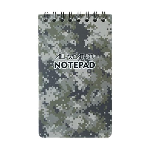 Write In The Rain Notizbuch, wetterfestes Feld-Notizbuch, wasserdichte obere Spiralen, Memo-Notizblöcke, tragbarer Taschen-Notizblock, 50 Seiten von Wpsagek