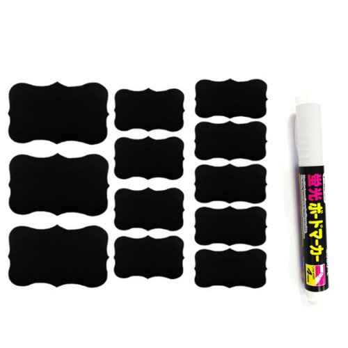 Wrapables Kreidetafel-Etiketten in verschiedenen Größen zum Organisieren, Beschriften und Hochzeiten Mit Kreidestift. von Wrapables