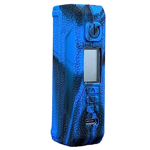 WratryParts Silicone Case Compatible with LostVape Thelema Solo Mod Kit | Protective, Durable Skin, Sleeve, Cover, Wrap, Gel, Case, Shield (Black Blue) von WratryParts