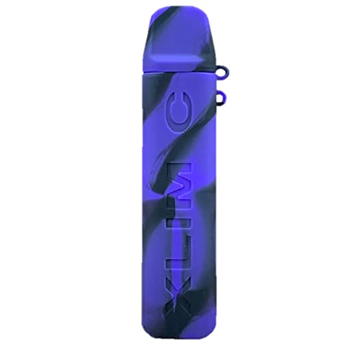 WratryParts Silicone Case Compatible with OXVA Xlim C Kit | Protective, Durable Skin, Sleeve, Cover, Wrap, Gel, Case, Shield (Black Purple) von WratryParts