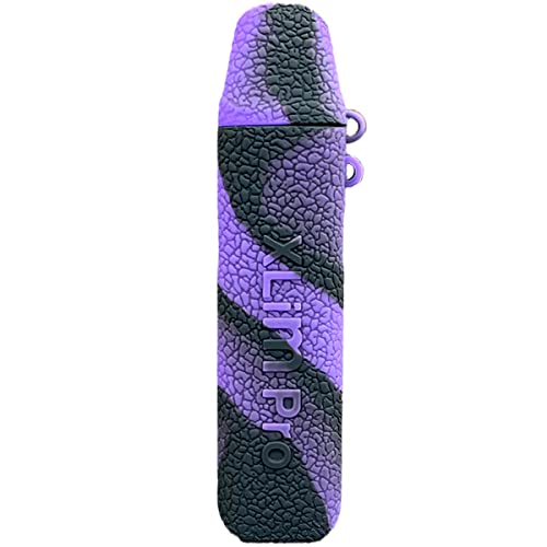 WratryParts Silicone Case Compatible with OXVA Xlim Pro Kit | Protective, Durable Skin, Sleeve, Cover, Wrap, Gel, Case, Shield (Black Purple) von WratryParts