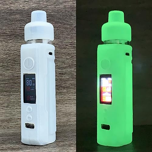 WratryParts Silicone Case Compatible with Voopoo Drag X Kit | Protective, Durable Skin, Sleeve, Cover, Wrap, Gel, Case, Shield (Clear) von WratryParts