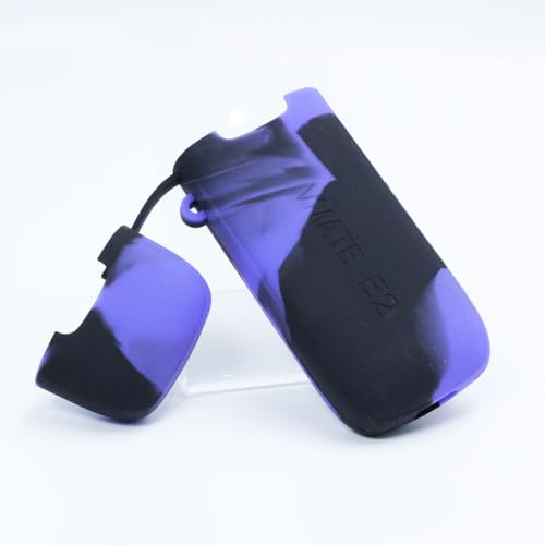 WratryParts Silikonhülle kompatibel mit Voopoo Vmate E2 Kit | Schutzhülle, strapazierfähige Hülle, Hülle, Hülle, Wrap, Gel, Schild (Schwarz Lila) von WratryParts