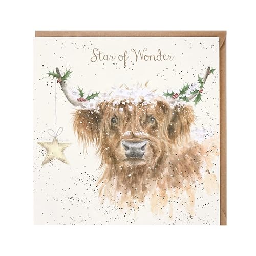 Wrendale Designs Weihnachtskarte "Highland Star" von Wrendale Designs by Hannah Dale