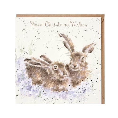 Wrendale Designs Weihnachtskarte "Warm Christmas Wishes" von Wrendale Designs by Hannah Dale