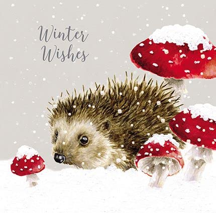 Wrendale Designs by Hannah Dale - Home For Christmas – Luxuriöses Weihnachtskarten-Set – 8 Stück von Wrendale Designs