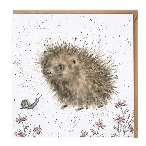 Artistic Grußkarte (wre3514) blanko/Geburtstag – A Prickly Encounter von Wrendale Designs