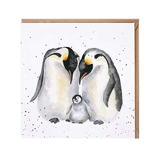 Emperors New Chick Pinguin Grußkarte von Wrendale Designs