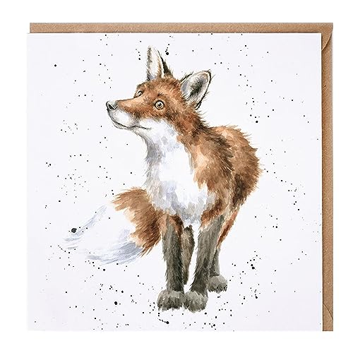 Grußkarte mit buschigem Schwanz und Fuchs von Wrendale Designs