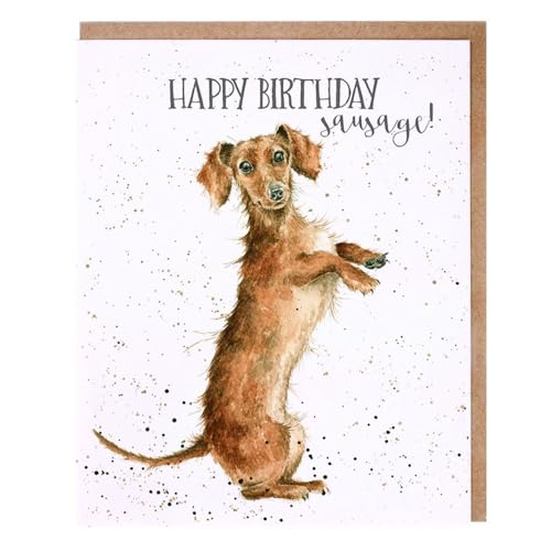 Happy Birthday Wurst Wrendale Designs Hund Geburtstag Karte von Wrendale Designs