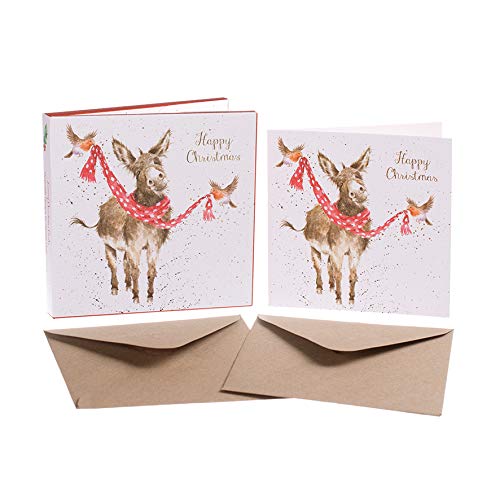 Wrendale Designs Luxuriöse Weihnachtskartenbox mit Esel-Motiv von Wrendale Designs