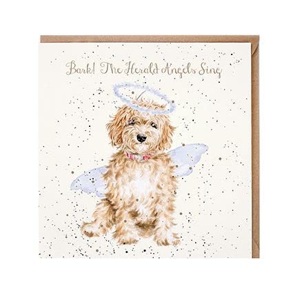 Wrendale Designs Weihnachtskarte "Bark! The Herald…" von Wrendale Designs