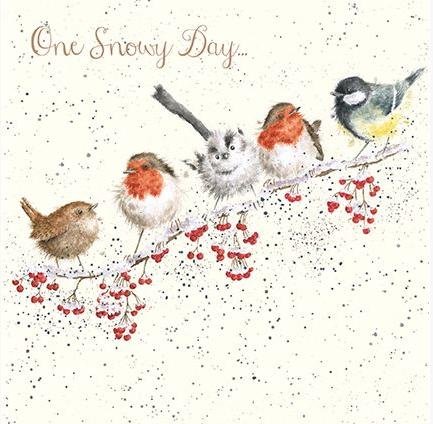 Wrendale Designs Weihnachtskarte "One Snowy Day" von Wrendale Designs