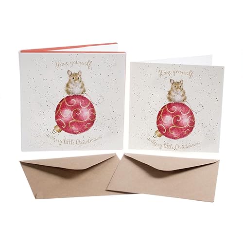 Wrendale Designs by Hannah Dale - „Christmouse “ - Weihnachtskarten-Schachtelset - 8 Stück von Wrendale Designs