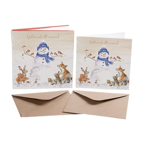 Wrendale Designs by Hannah Dale - „Gathered All Around“ - Weihnachtskarten-Schachtelset - 8 Stück von Wrendale Designs