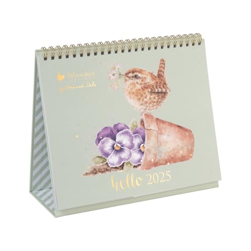 Wrendale Designs von Hannah Dale – Tischkalender 2025 – Organizer mit niedlichem Tierdruck – 170 mm x 210 mm von Wrendale Designs