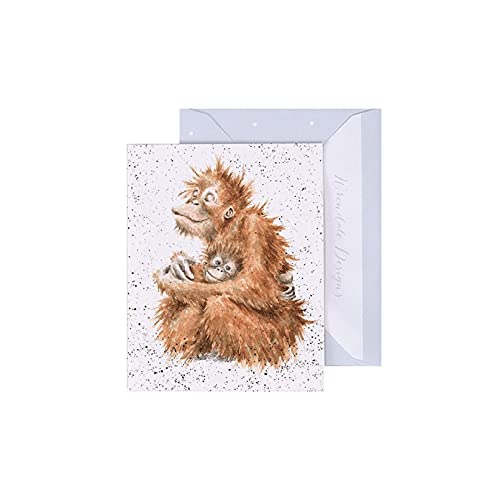 Wrendale - GE069 - Grußkarte, Doppelkarte mit Umschlag, Mini Karte, Nur für dich, Orang Utan, Love is..., 7,5cm x 9cm Wrendale - GE069 - Grußkarte, Doppelkarte mit Umschlag, Mini Karte, Nur für dich, Orang Utan, Love is..., 7,5cm x 9cm von Wrendale Designs